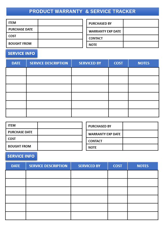 Home Contents Inventory List Template